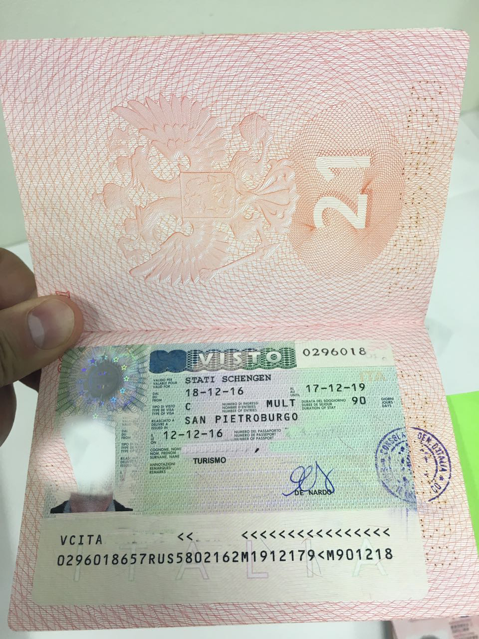 шенгенская виза италия